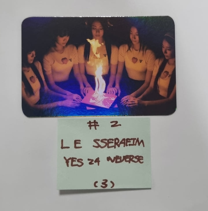LE SSERAFIM "UNFORGIVEN" - Yes24 Pre-Order Benefit Hologram Photocard [Weverse Album Ver.]