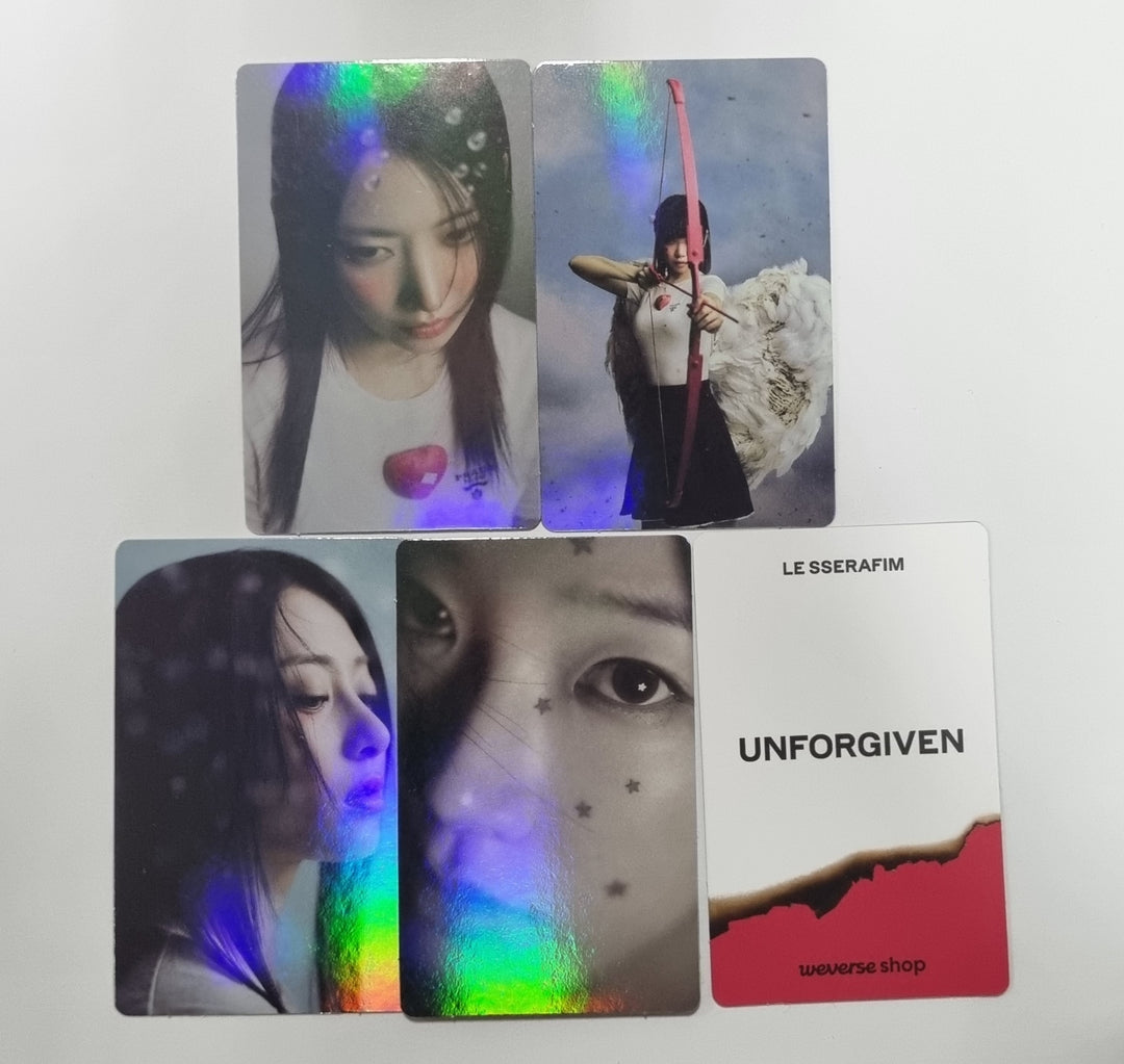 LE SSERAFIM "UNFORGIVEN" - Weverse Shop Pre-Order Benefit Hologram Photocard [Weverse Album Ver.]