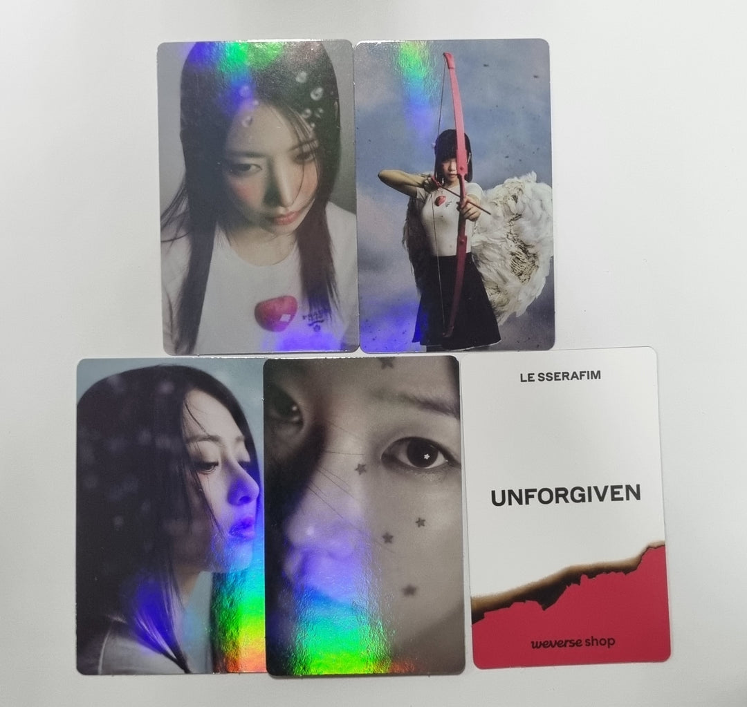 LE SSERAFIM "UNFORGIVEN" - Weverse Shop Pre-Order Benefit Hologram Photocard [Weverse Album Ver.] - HALLYUSUPERSTORE