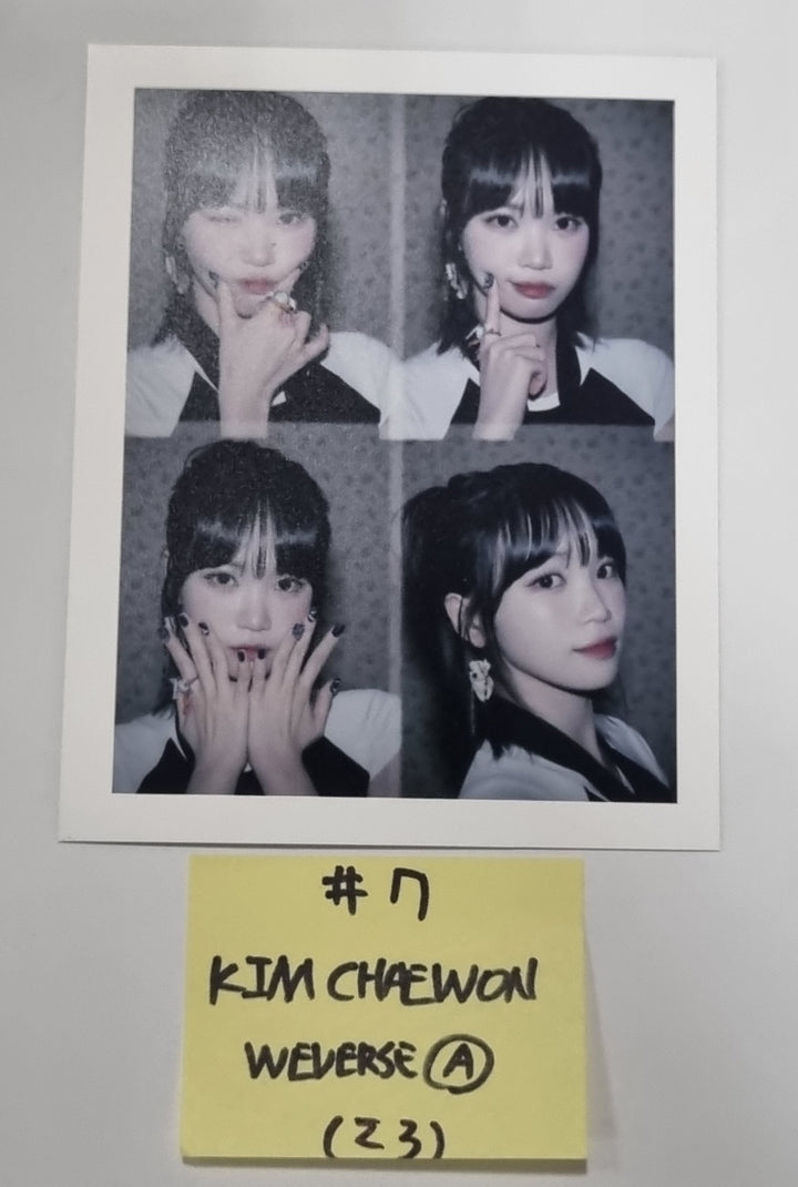 LE SSERAFIM "UNFORGIVEN" - Official Photocard, Instant Photo [Weverse Album Ver.]