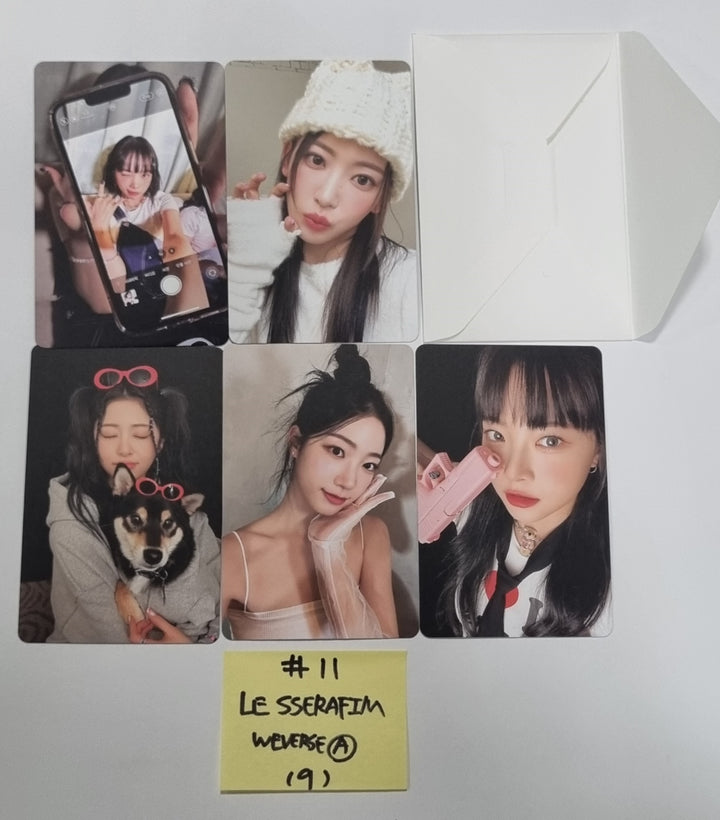 LE SSERAFIM "UNFORGIVEN" - Official Photocard, Instant Photo [Weverse Album Ver.] - HALLYUSUPERSTORE