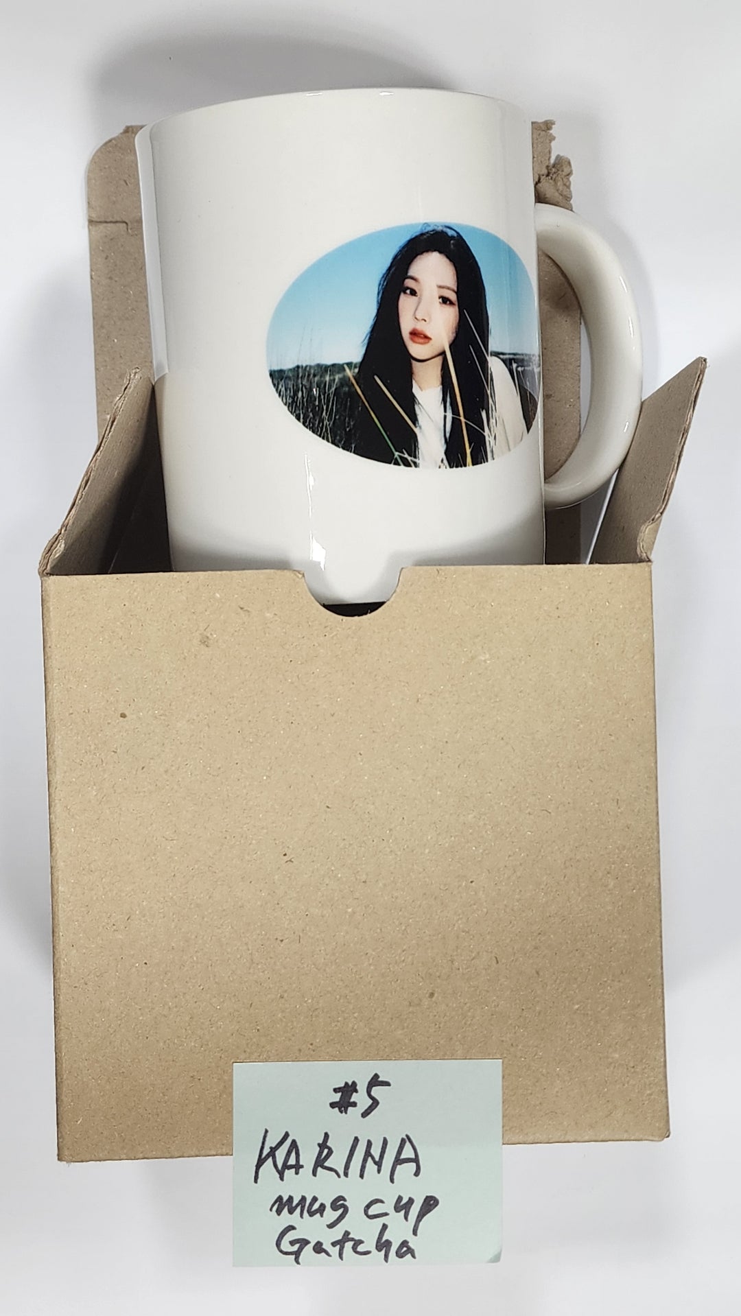 Aespa "MY WORLD" - Everline Lucky Draw Event Photocard, MD [Mug Cup, Hand Mirror, Pin Button]