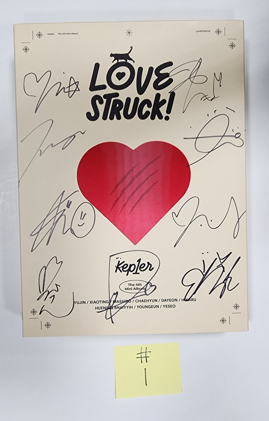 Kep1er "LOVESTRUCK!" - Hand Autographed(Signed) Promo Album