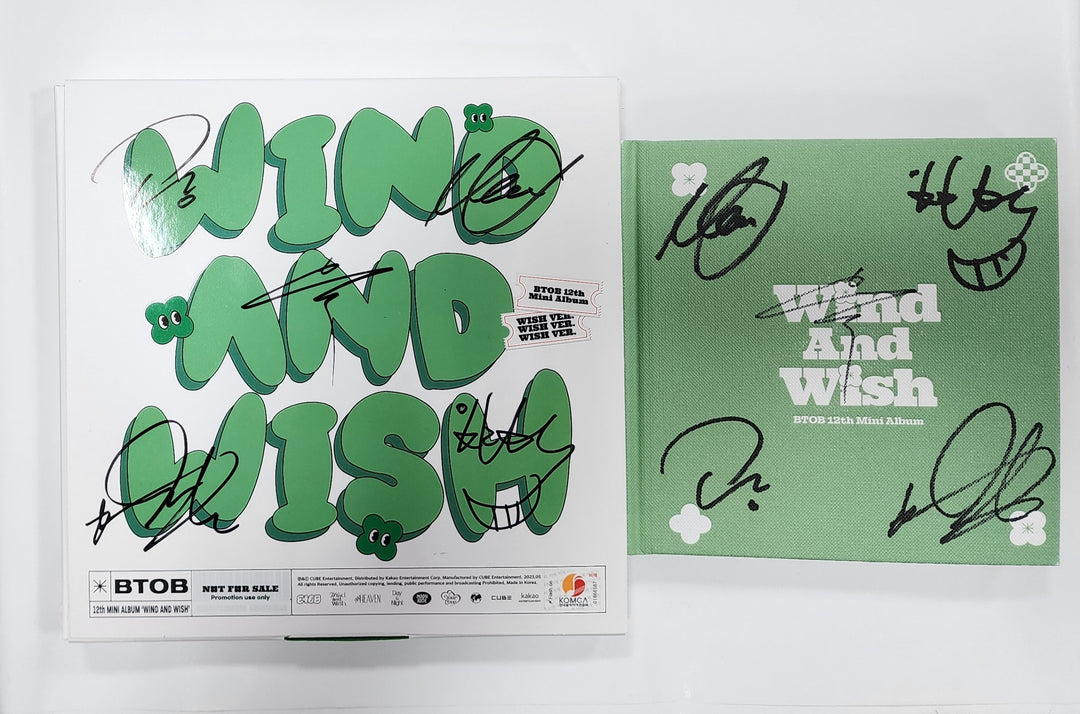 BTOB "WIND AND WISH" - Hand Autographed(Signed) Promo Album