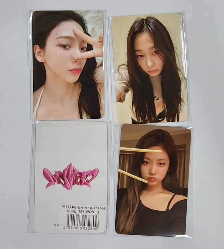 Aespa "MY WORLD" - Yes24 Pre-Order Benefit Photocard [Tabloid ver.] - HALLYUSUPERSTORE