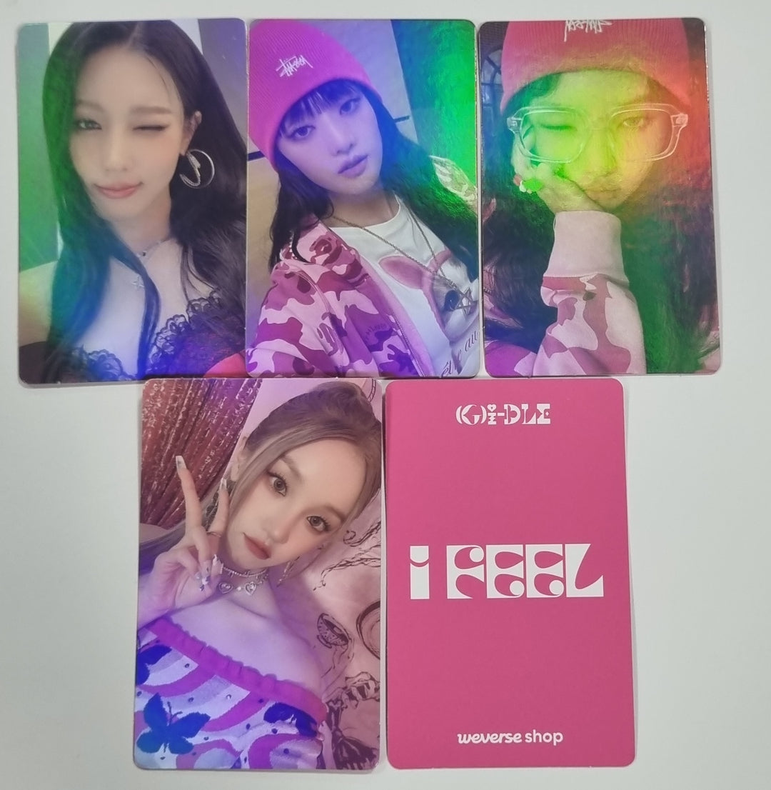 (g) I-DLE "I Feel" - Weverse Shop Pre-Order Benefit Hologram Photocard [Jewel Ver.] [Restocked 5/18] - HALLYUSUPERSTORE