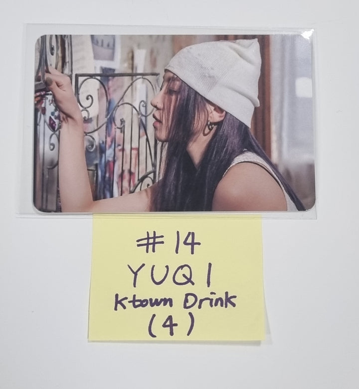 (g) I-DLE "I Feel" - Ktown4U Lucky Draw & Drink Event Photocard