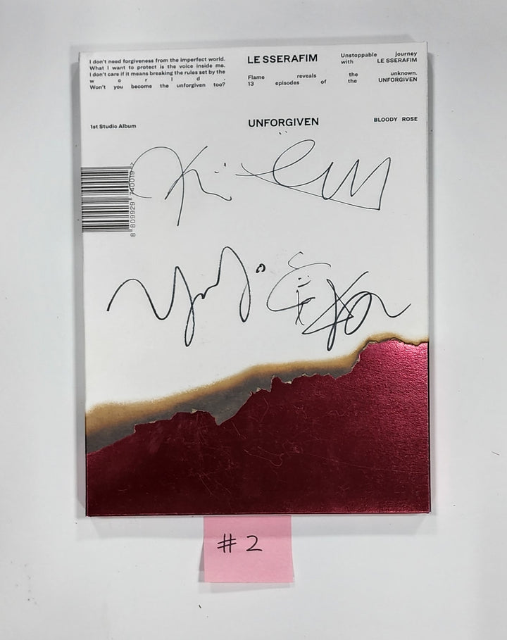 LE SSERAFIM「UNFORGIVEN」 - 直筆サイン入りプロモアルバム