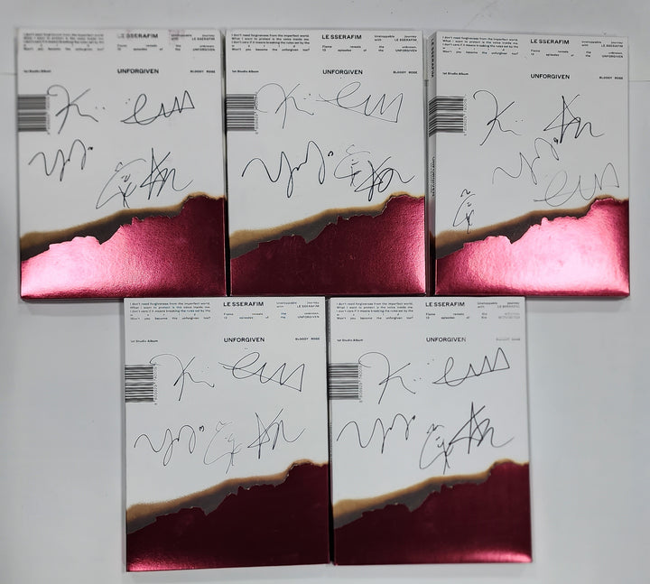 LE SSERAFIM "UNFORGIVEN" - Hand Autographed(Signed) Promo Album