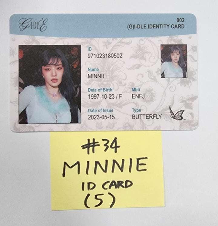 (g) I-DLE "I Feel" - Official Photocard, ID Card
