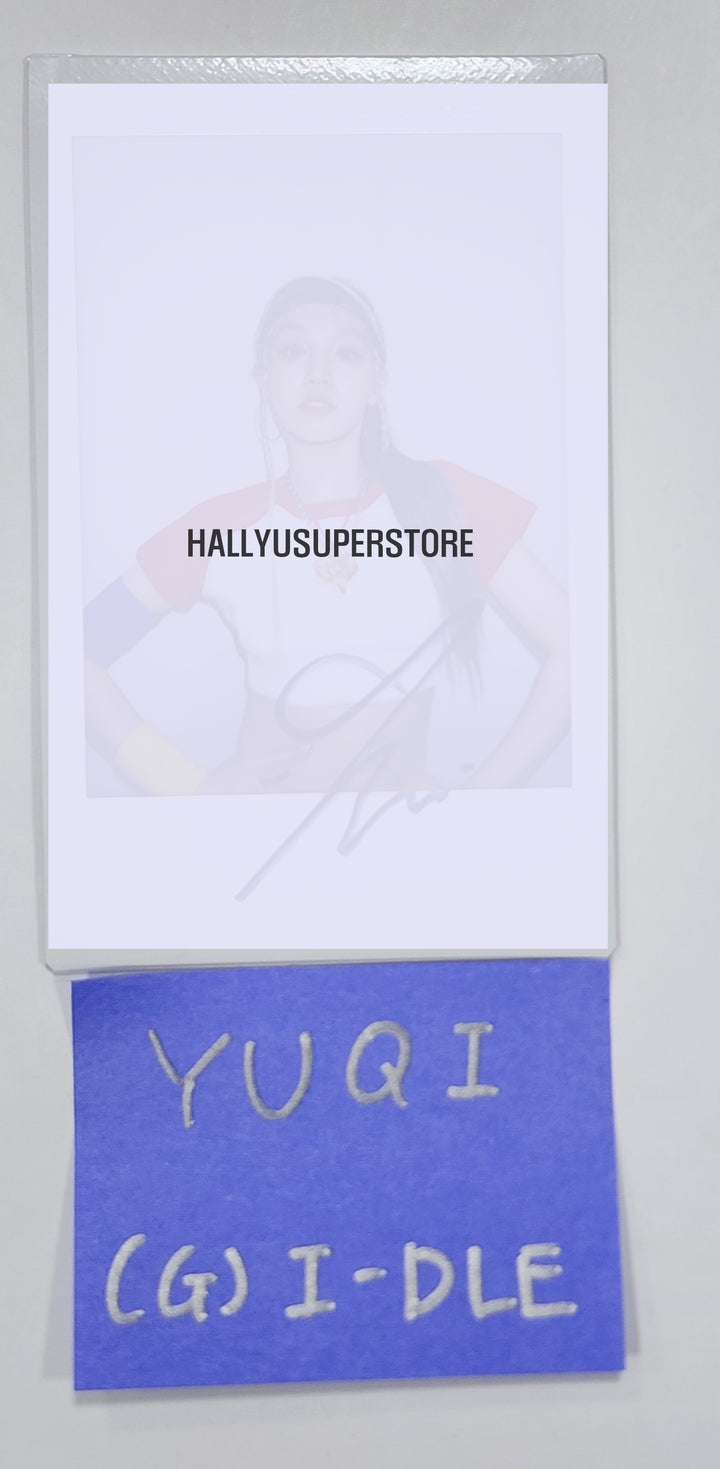 YUQI (Of (g) I-DLE) "I Feel" - Hand Autographed(Signed) Polaroid