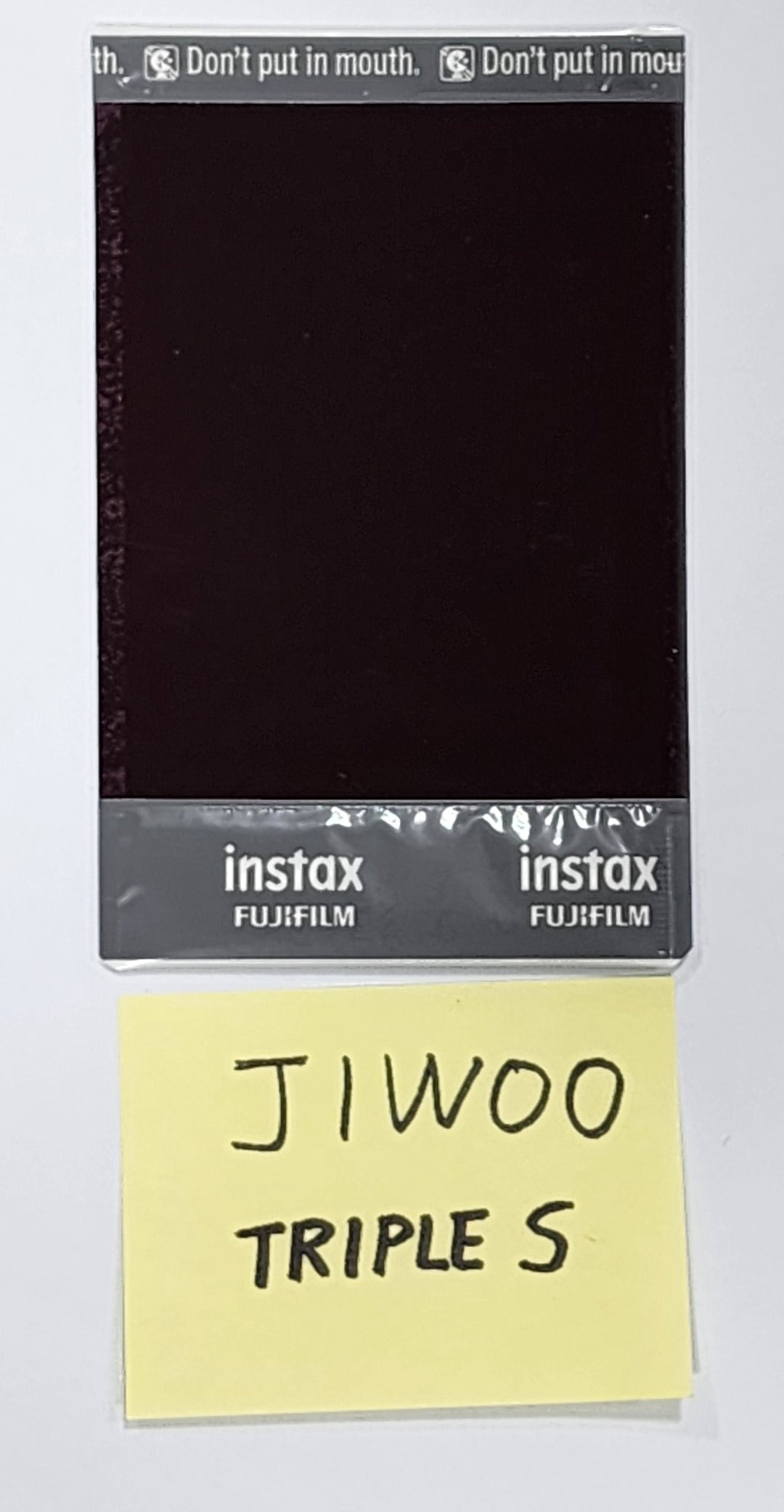 JIWOO (Of +(KR)ystal Eyes) "ASSEMBLE" - Hand Autographed(Signed) Polaroid