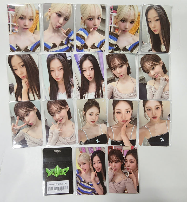 Aespa " Smtown & Store Official Unboxing Event Photocard - HALLYUSUPERSTORE