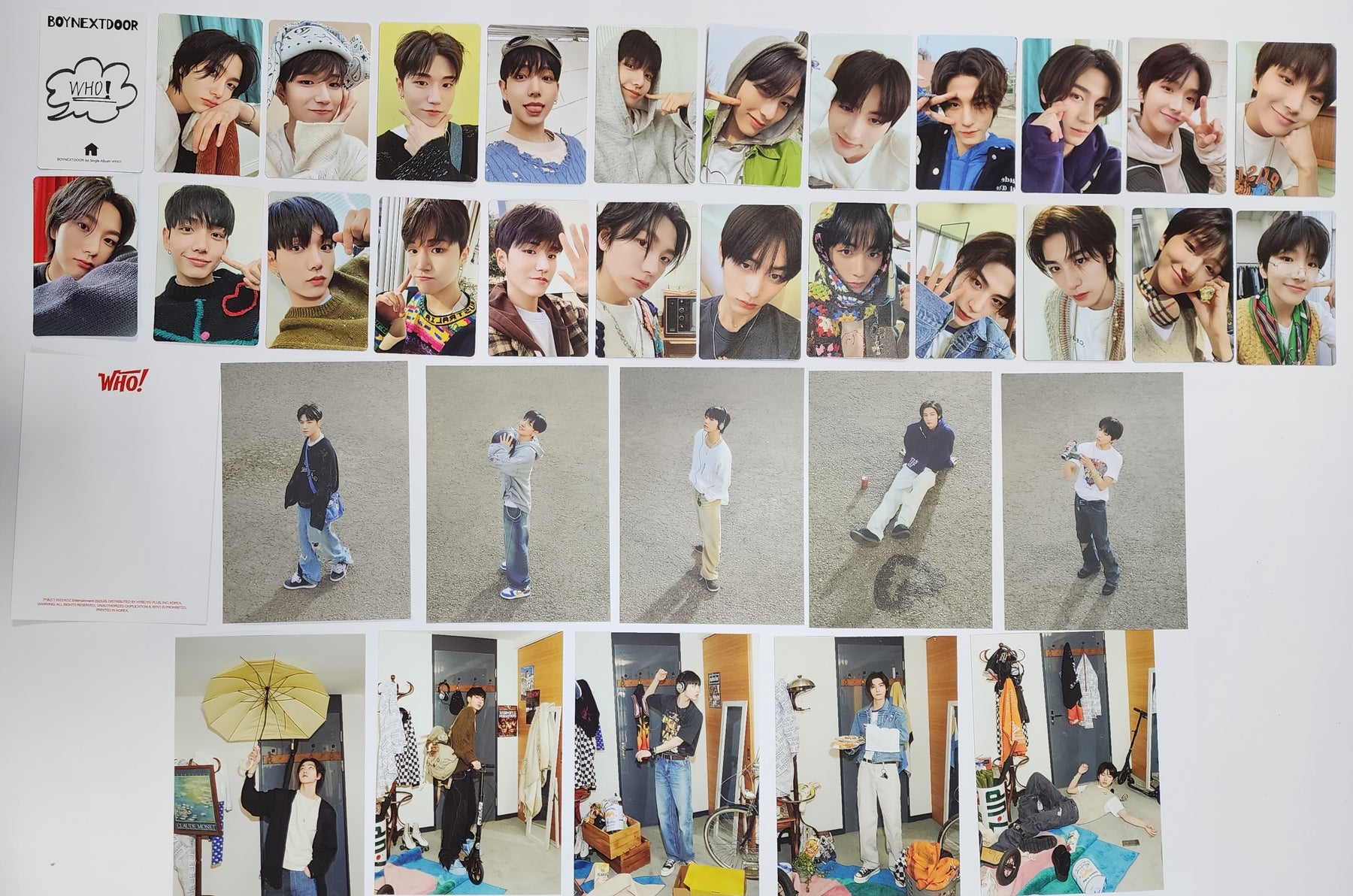 Boynextdoor "WHO!" 1st Single Official Photocards, Postcard Boynextdoor "WHO!" 1st Single Official Photocards, Postcard