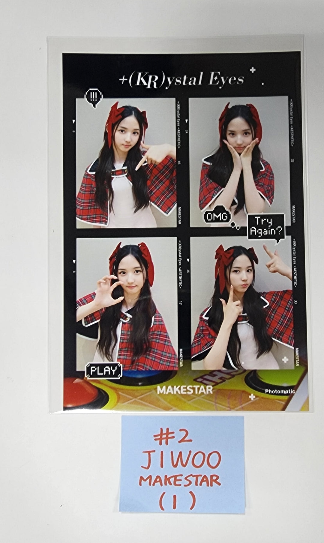 +(KR)ystal Eyes "AESTHETIC" - Makestar Fansign Event 4 Cut Photo - HALLYUSUPERSTORE