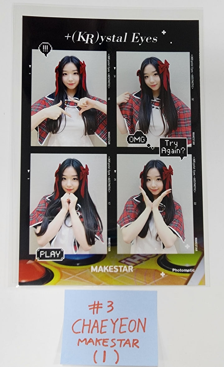 +(KR)ystal Eyes "AESTHETIC" - Makestar Fansign Event 4 Cut Photo - HALLYUSUPERSTORE