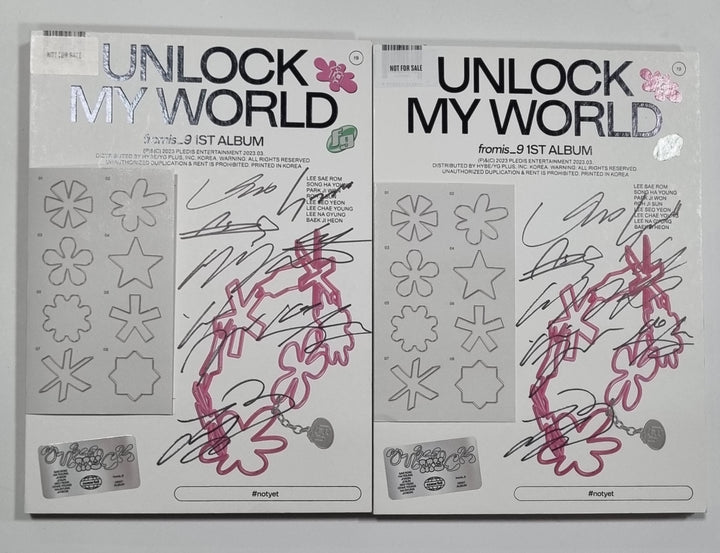 Fromis_9 「Unlock My World」 - 直筆サイン入りプロモアルバム