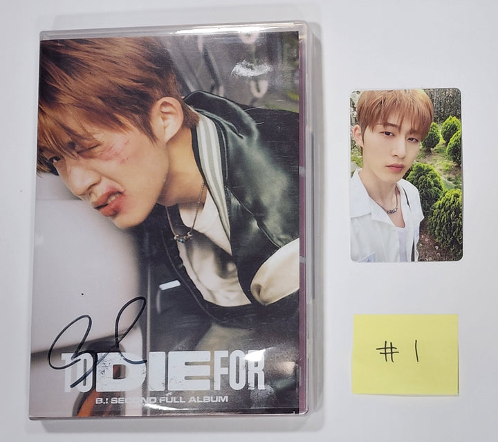 B.I "TO DIE FOR" - Hand Autographed(Signed) Promo Album