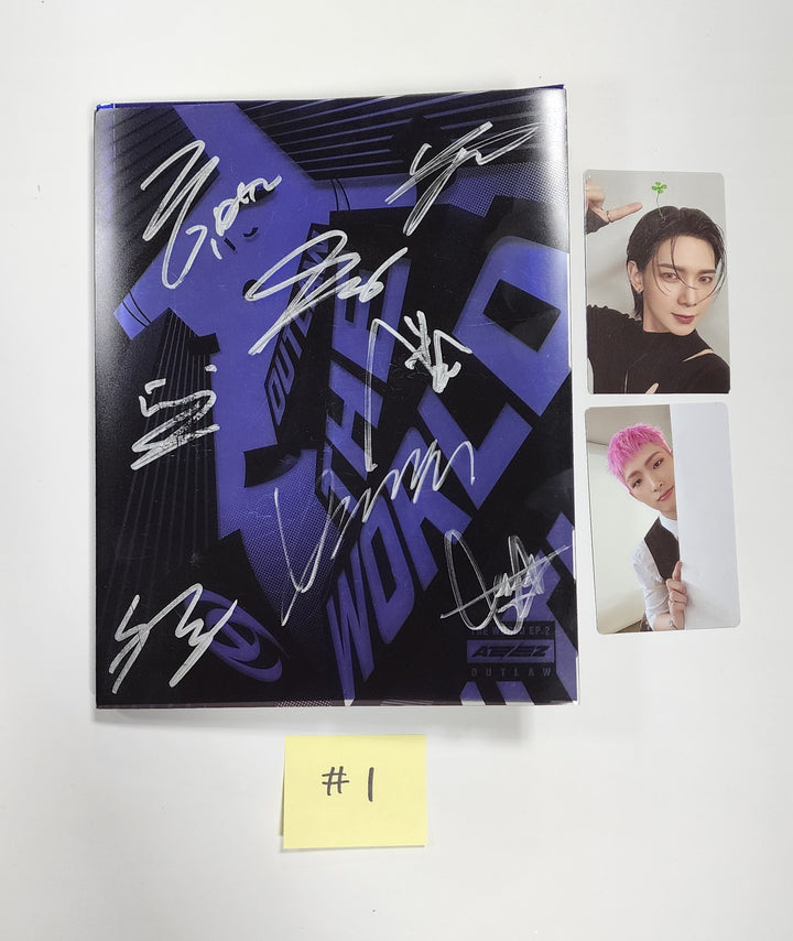 ATEEZ "THE WORLD EP.2 " 9th Mini - Hand Autographed(Signed) Promo Album