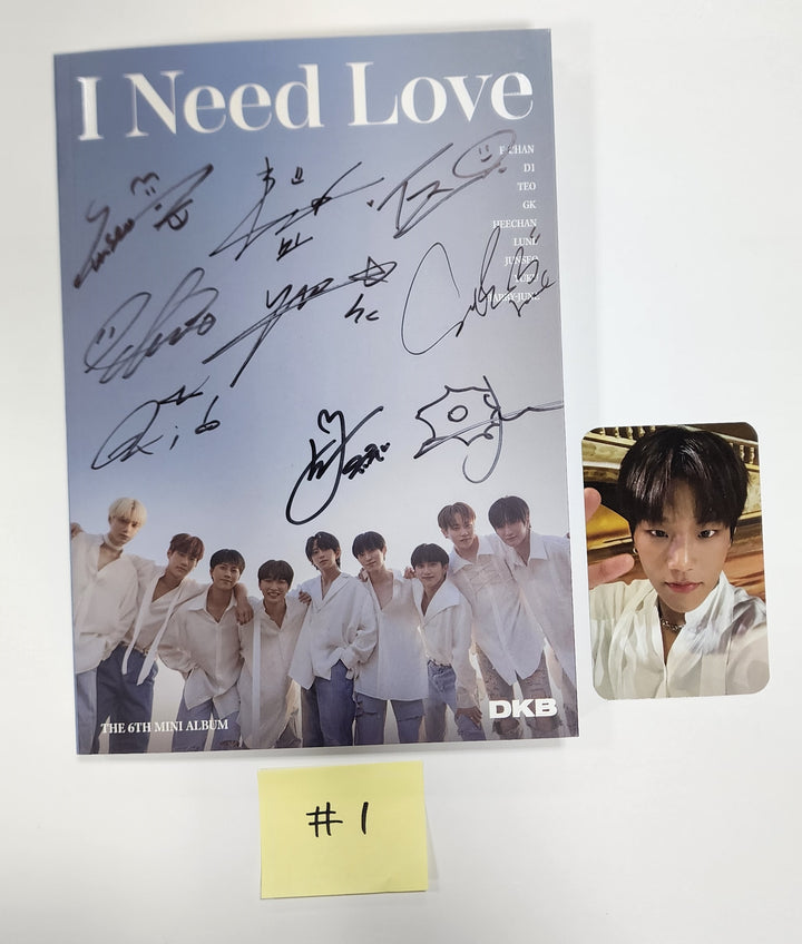 DKB "I Need Love" - Hand Autographed(Signed) Promo Album - HALLYUSUPERSTORE