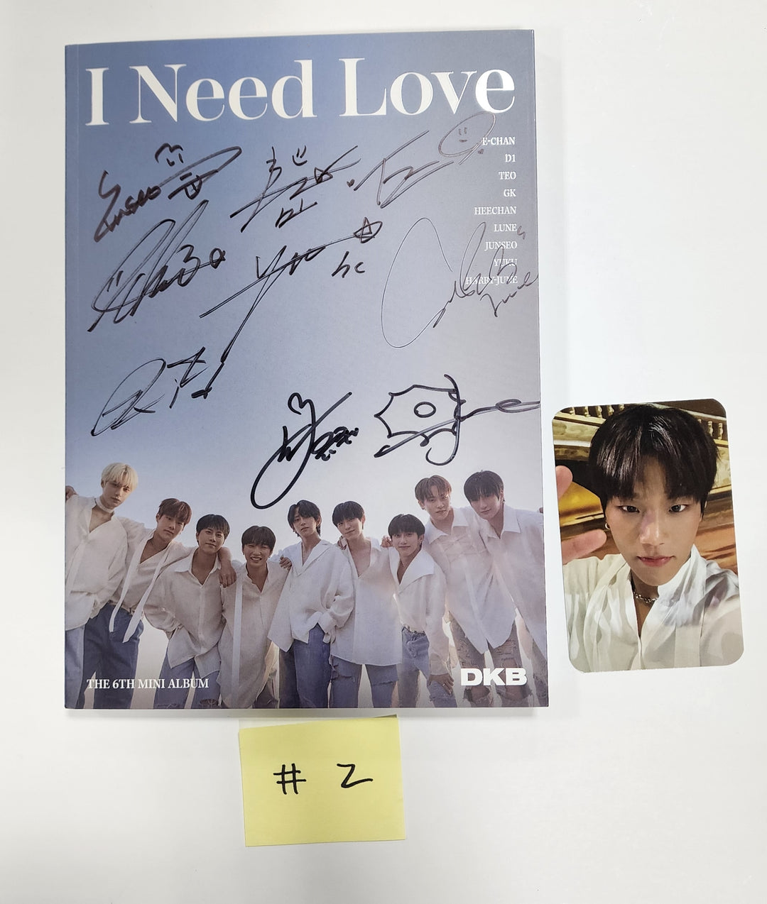 DKB "I Need Love" - Hand Autographed(Signed) Promo Album - HALLYUSUPERSTORE