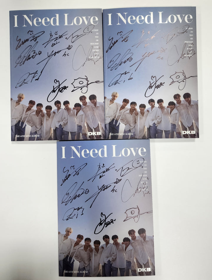 DKB "I Need Love" - Hand Autographed(Signed) Promo Album - HALLYUSUPERSTORE