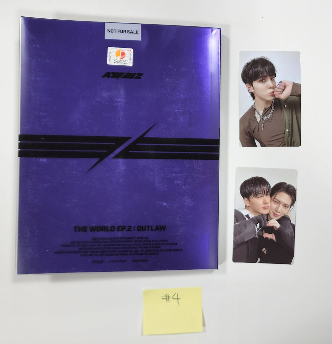 ATEEZ "THE WORLD EP.2 " 9th Mini - Hand Autographed(Signed) Promo Album - HALLYUSUPERSTORE