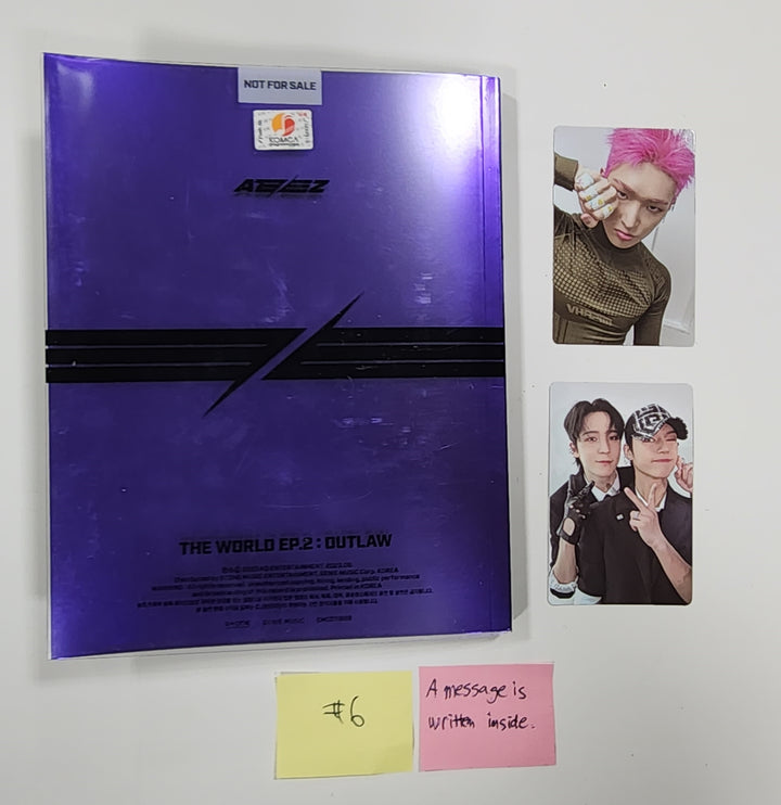 ATEEZ "THE WORLD EP.2 " 9th Mini - Hand Autographed(Signed) Promo Album - HALLYUSUPERSTORE