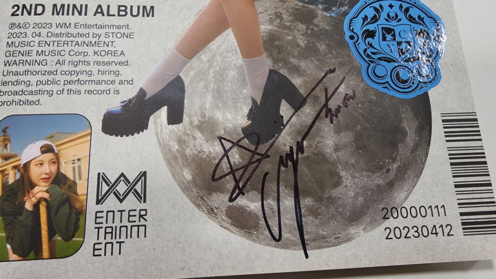 Lee Chae Yeon "Over The Moon" - Hand Autographed(Signed) Album