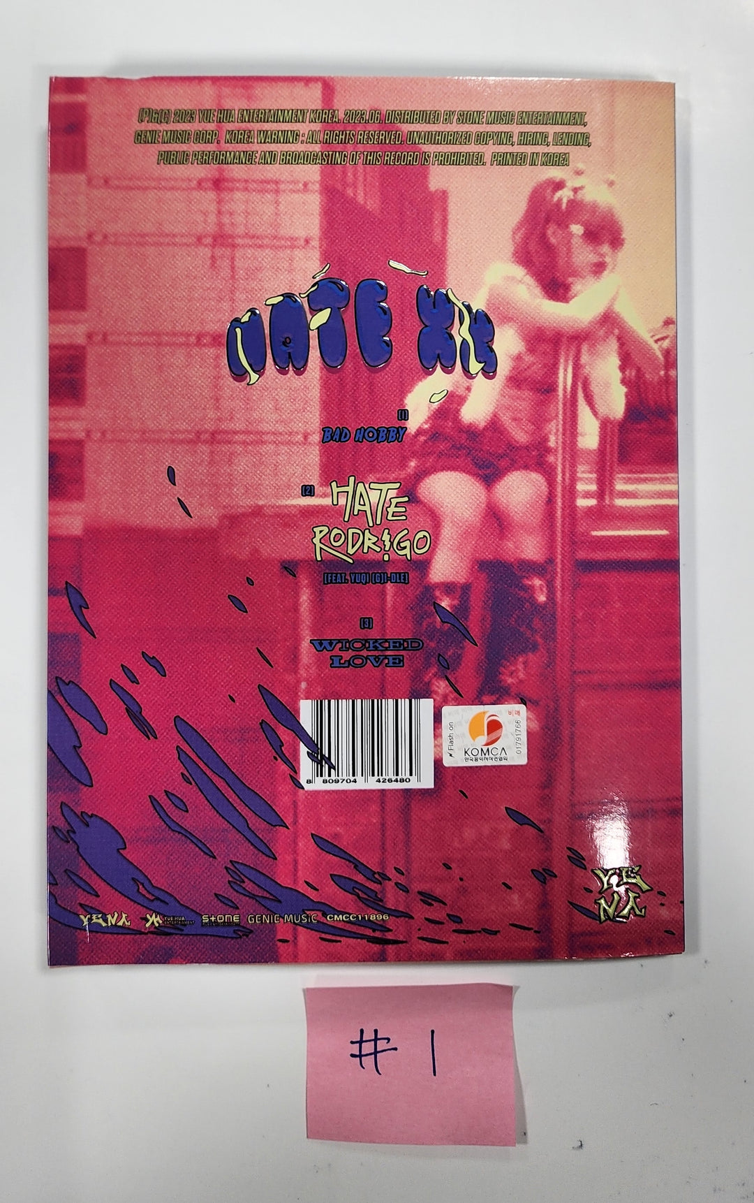 Yena "HATE XX" - Hand Autographed(Signed) Promo Album