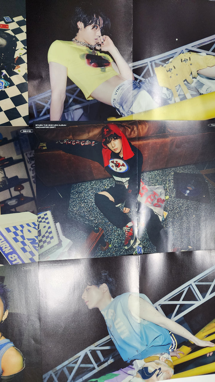 8TURN "UNCHARTED DRIFT" 2nd Mini Album - Official Film Photo, Mini Poster, Postcard, Lyric Paper
