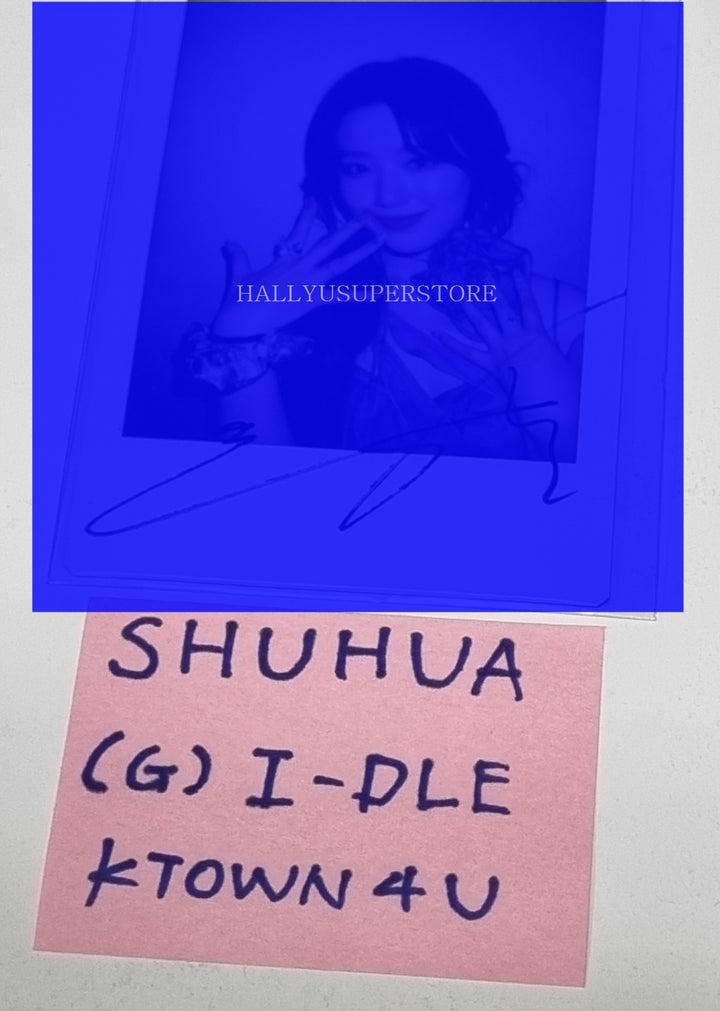 SHUHUA (Of (g) I-DLE) "I Feel" - Hand Autographed(Signed) Polaroid