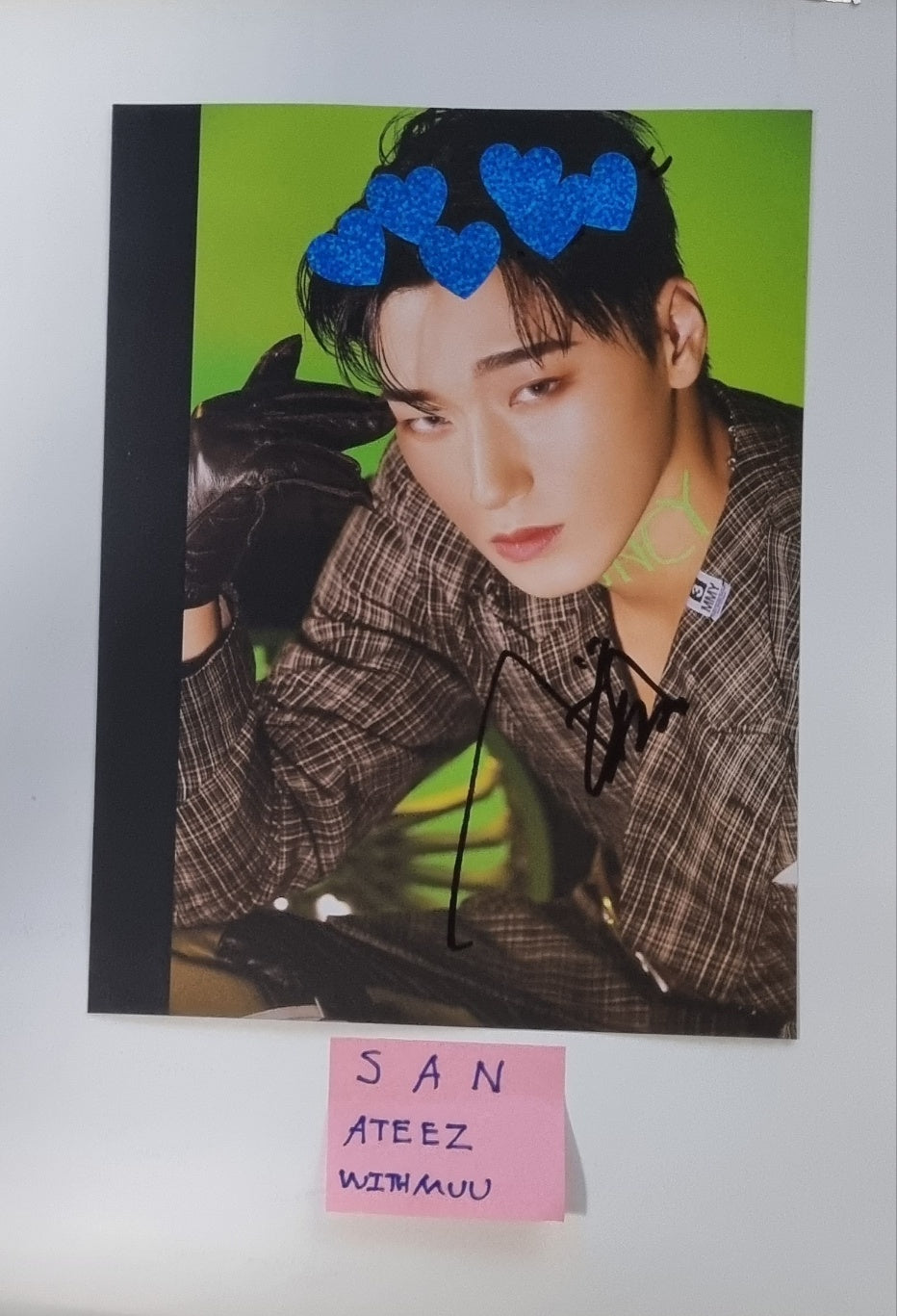 SAN (Of ATEEZ) "THE WORLD EP.2 " - A Cut Page From Fansign Event Album