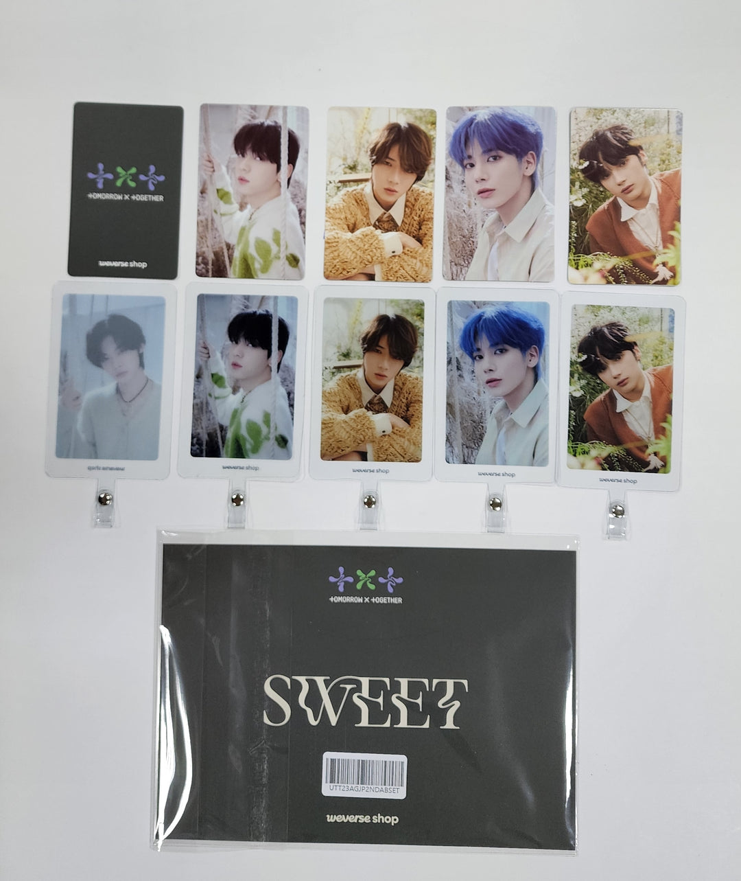 TXT JP 2nd Album "SWEET" - Weverse Shop Pre-Order Benefit Photocards & phone tab, Mini Poster [Limited A,B + Standard]