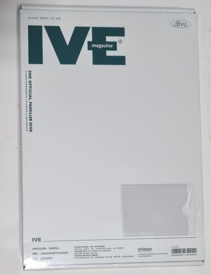 IVE - 第2回オフィシャルファンクラブDIVE会員制イベントオフィシャルキット