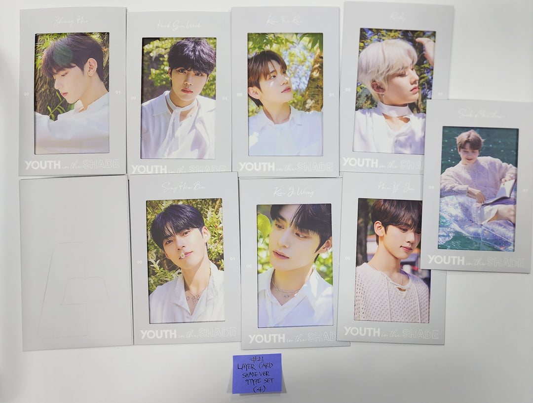 ZEROBASEONE (ZB1) "YOUTH IN THE SHADE" - Official Photo Frame, Layer Card Set, Zerose Coaster - HALLYUSUPERSTORE