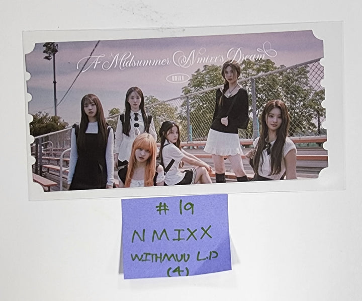 NMIXX "A Midsummer NMIXX’s Dream" - Withmuu Lucky Draw Event PVC Photocard, Ticket