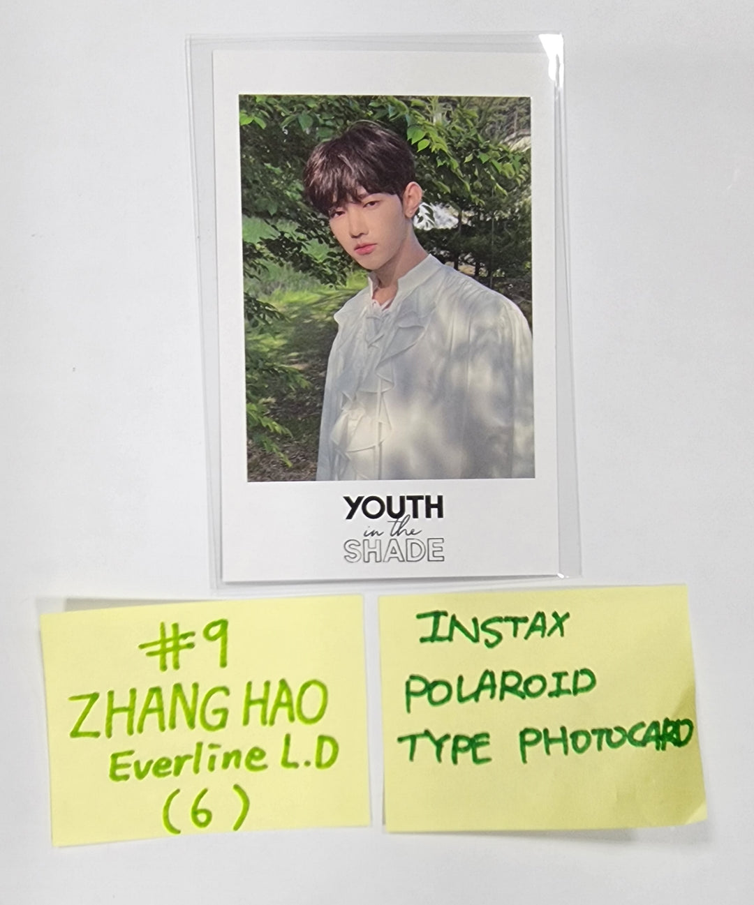 ZEROBASEONE "YOUTH IN THE SHADE" - Everline Lucky Draw Event Photocard, Polaroid Type Photocard