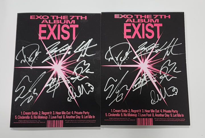 EXO「EXIST」 - 直筆サイン入りプロモアルバム