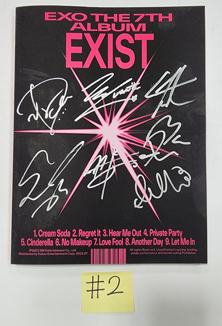 EXO "EXIST" - Hand Autographed(Signed) Promo Album