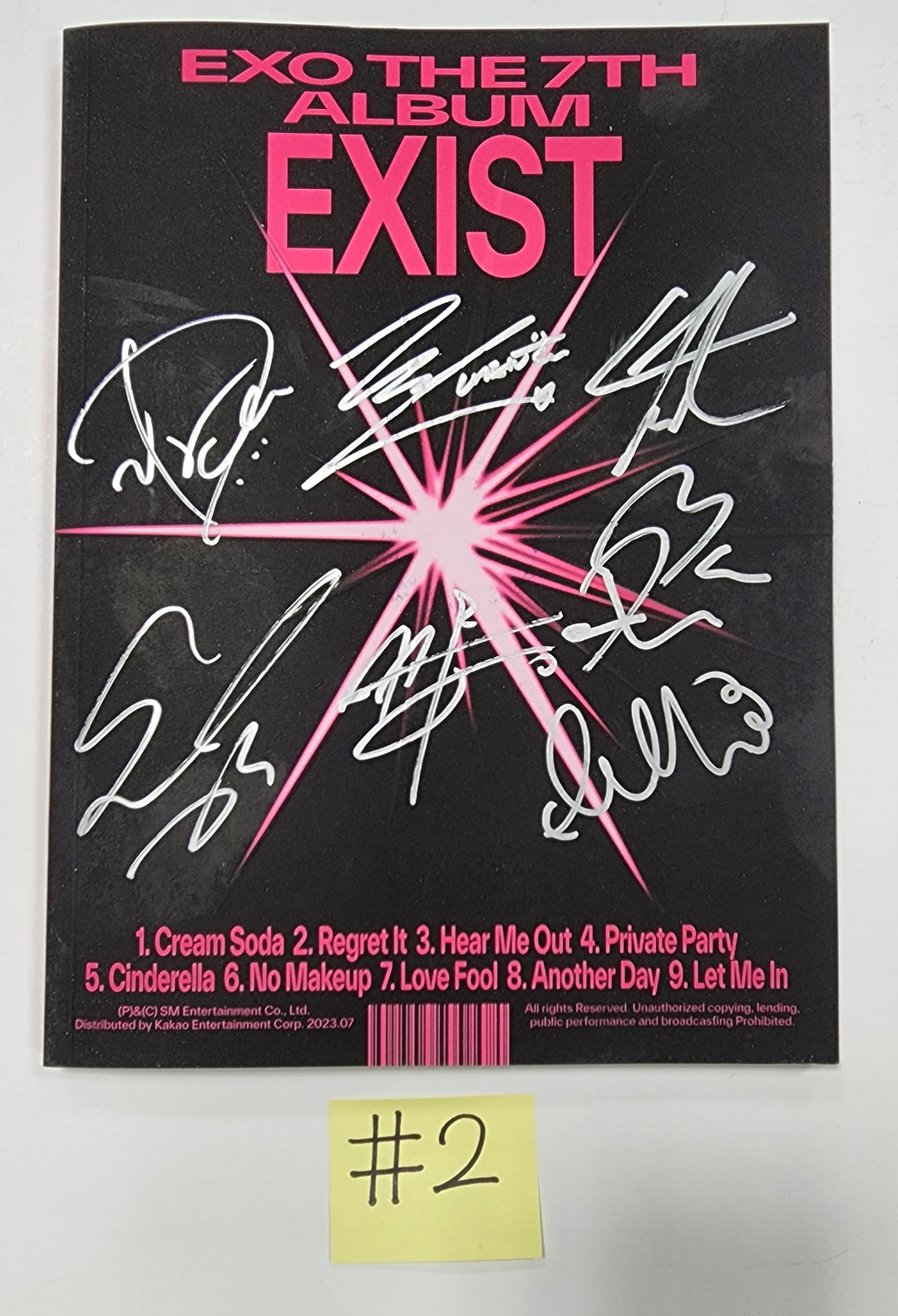 EXO「EXIST」 - 直筆サイン入りプロモアルバム