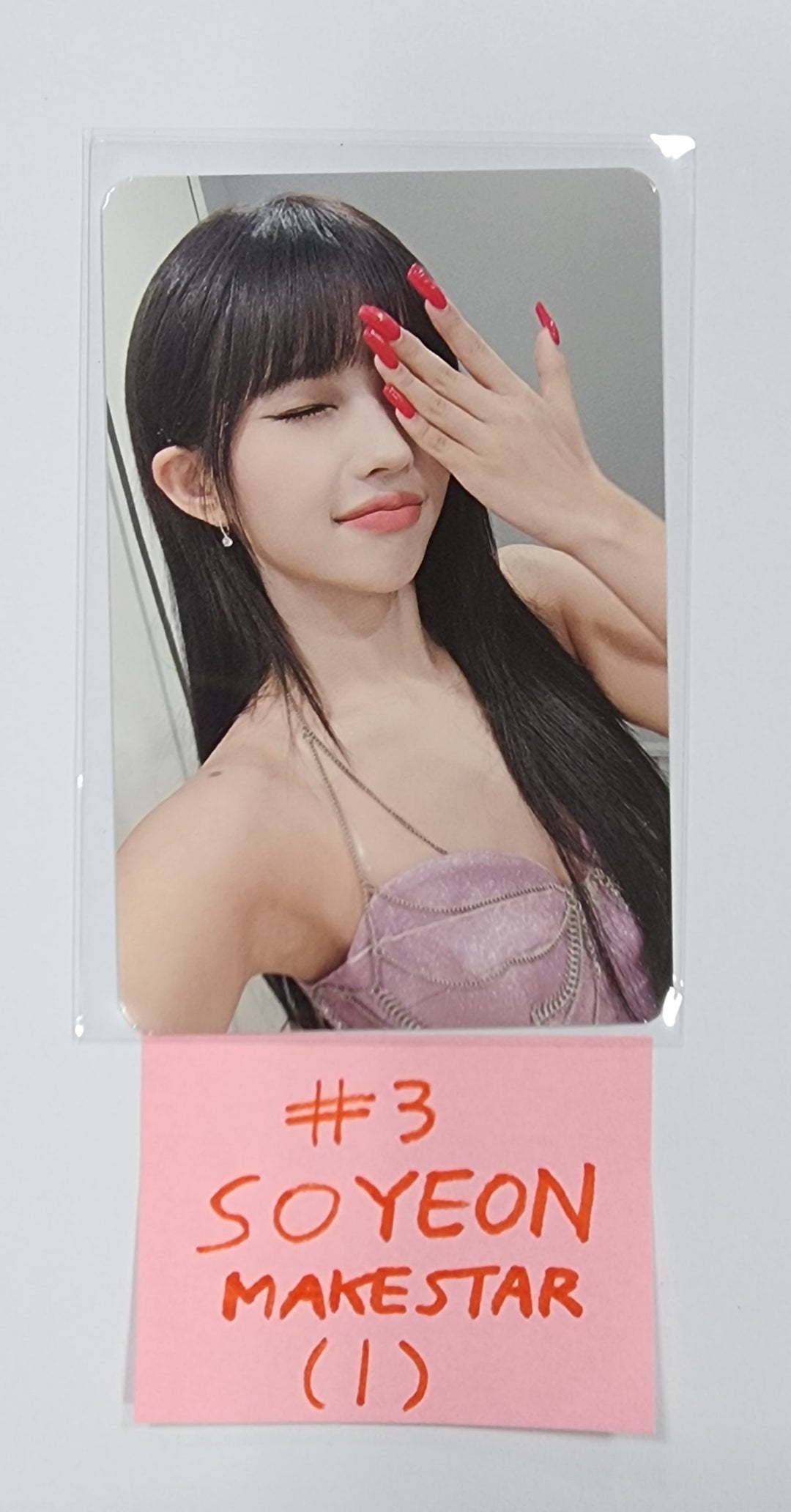 (g) I-DLE "I Feel" - Makestar Fansign Event Photocard Round 3 - HALLYUSUPERSTORE