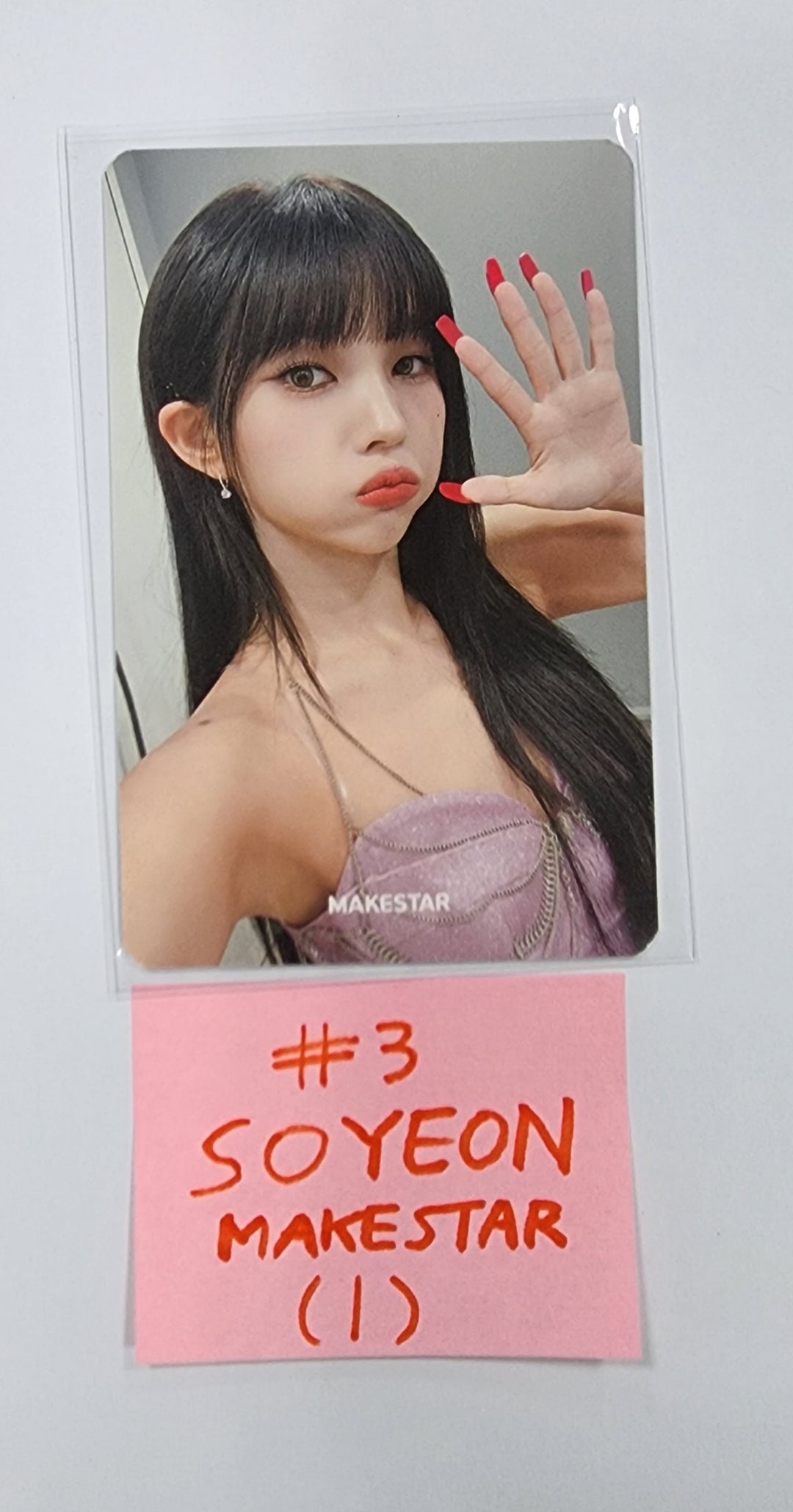 (g) I-DLE "I Feel" - Makestar Fansign Event Photocard Round 3 - HALLYUSUPERSTORE