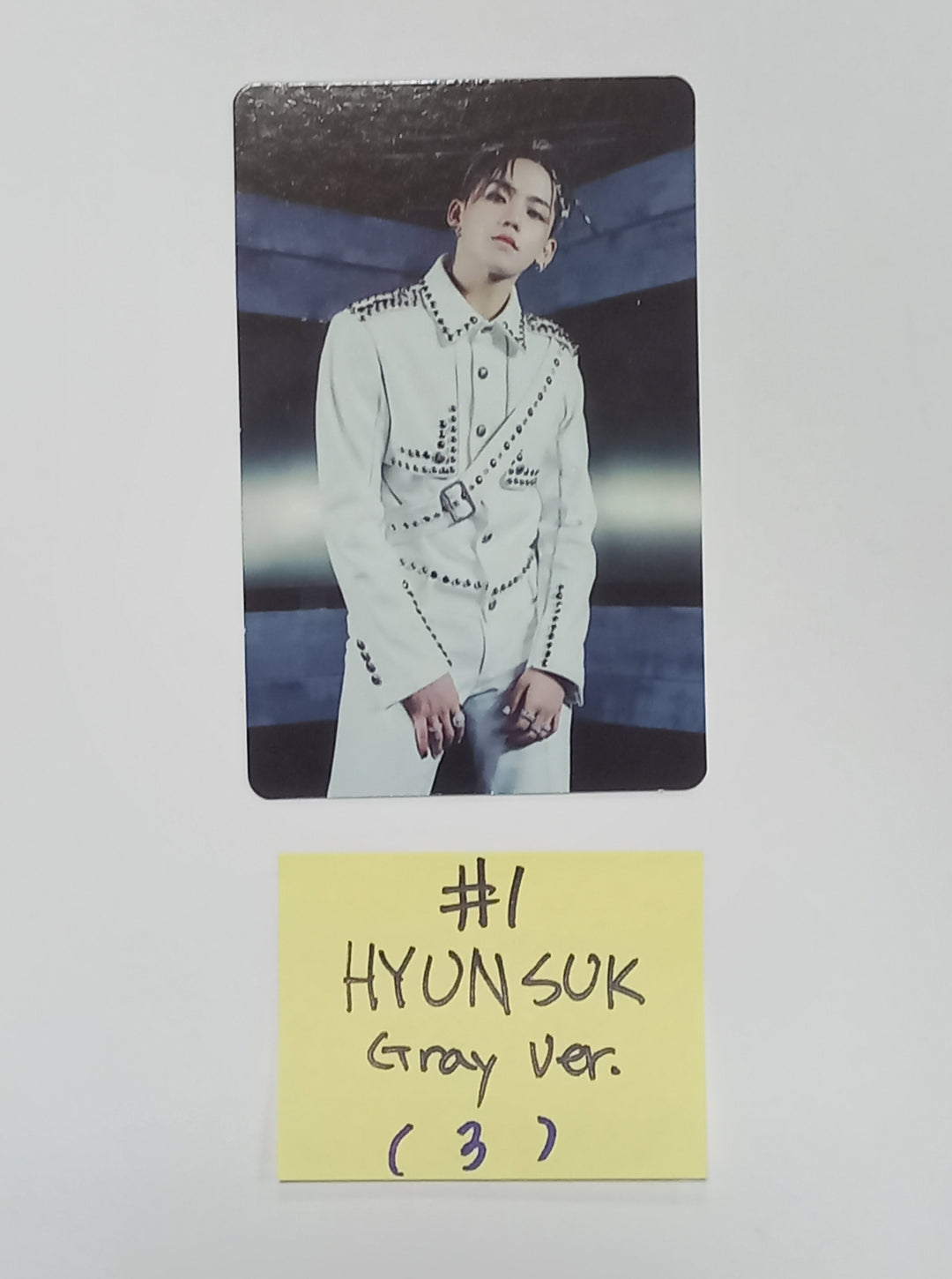 Treasure "REBOOT" - Official Photocard (Gray Ver.)