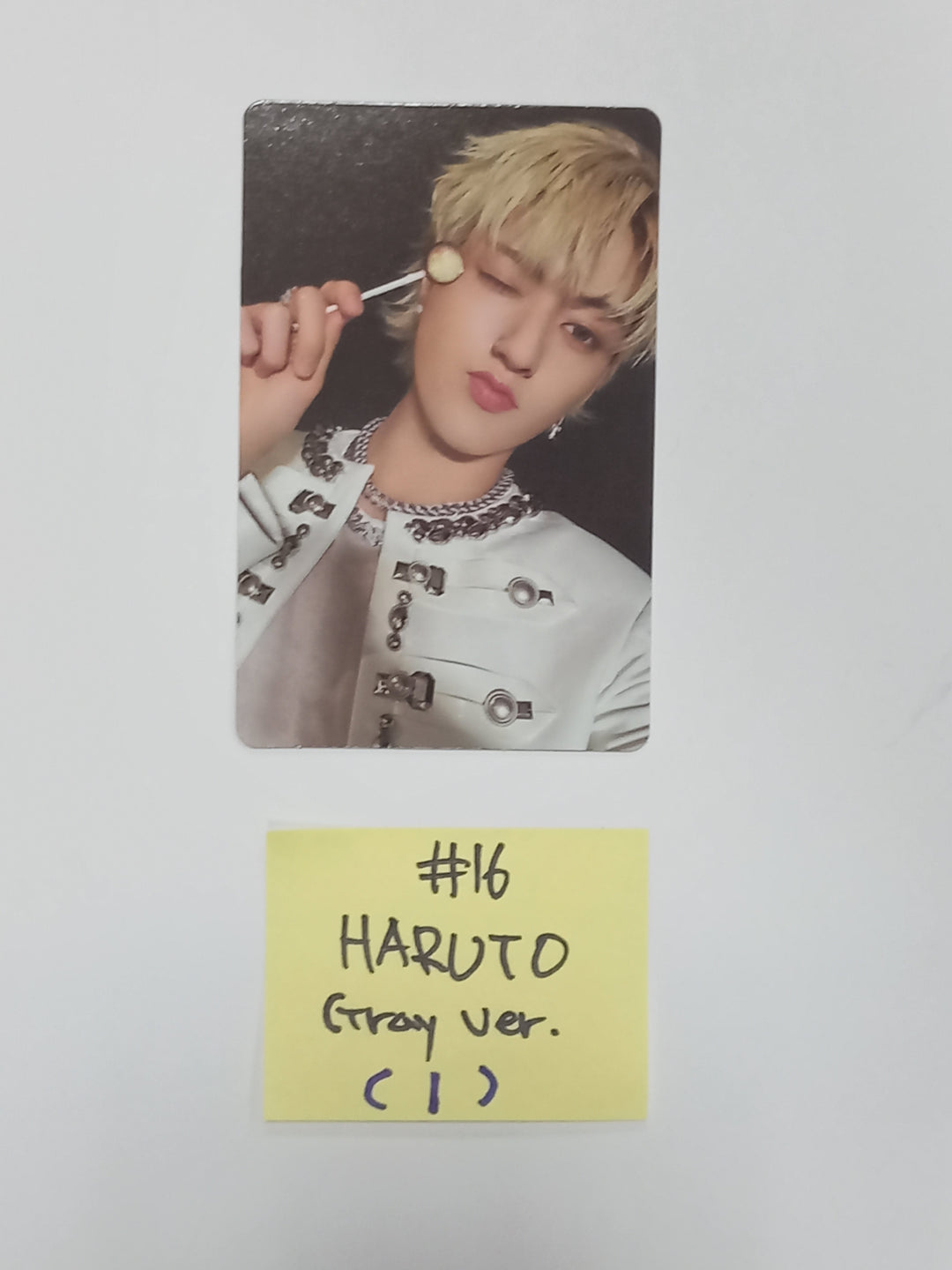 Treasure "REBOOT" - Official Photocard (Gray Ver.) - HALLYUSUPERSTORE