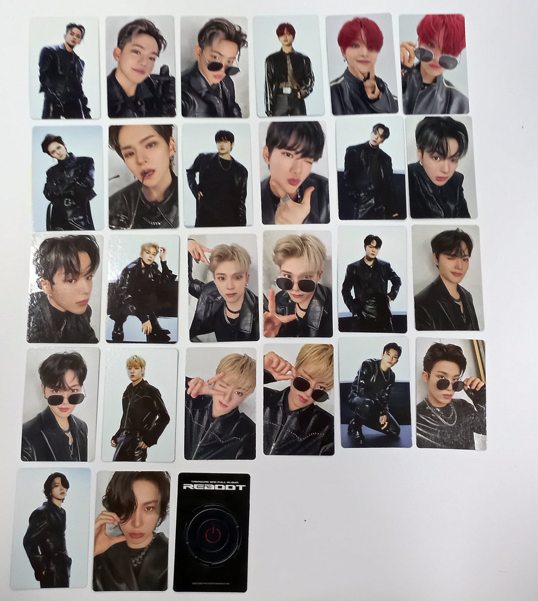 Treasure "REBOOT" - Official Photocard (Black Ver.)