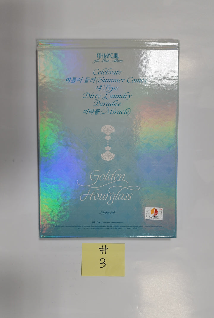 Oh My Girl "Golden Hourglass" - Hand Autographed(Signed) Promo Album - HALLYUSUPERSTORE