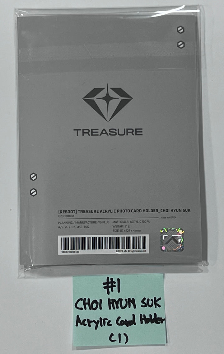 Treasure "REBOOT" - YG Official Pop-Up Store MD (Acrylic Card Holder, Keyring, Film Photo Frame)