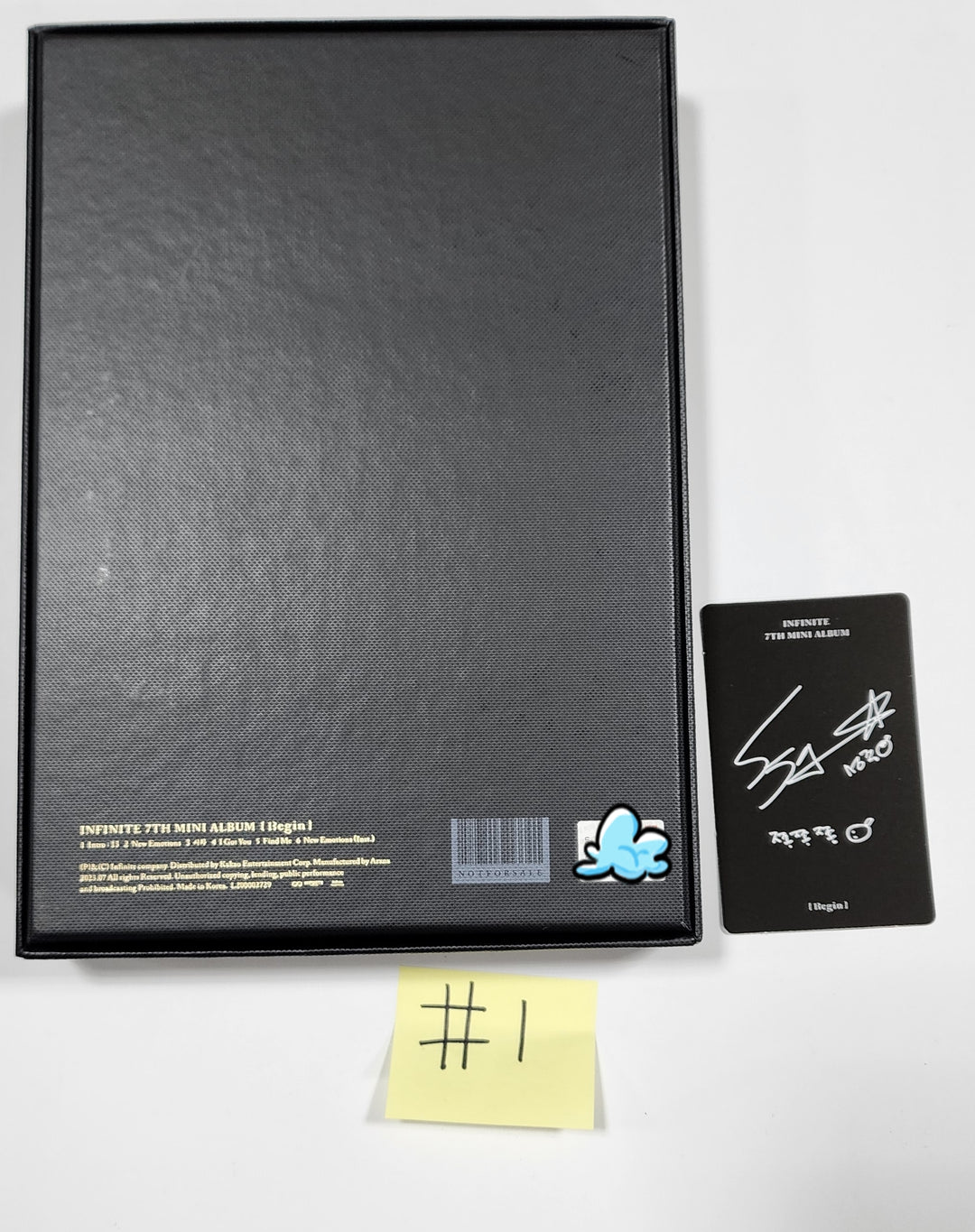 Infinite 7th mini "13egin" - Hand Autographed(Signed) Promo Album - HALLYUSUPERSTORE