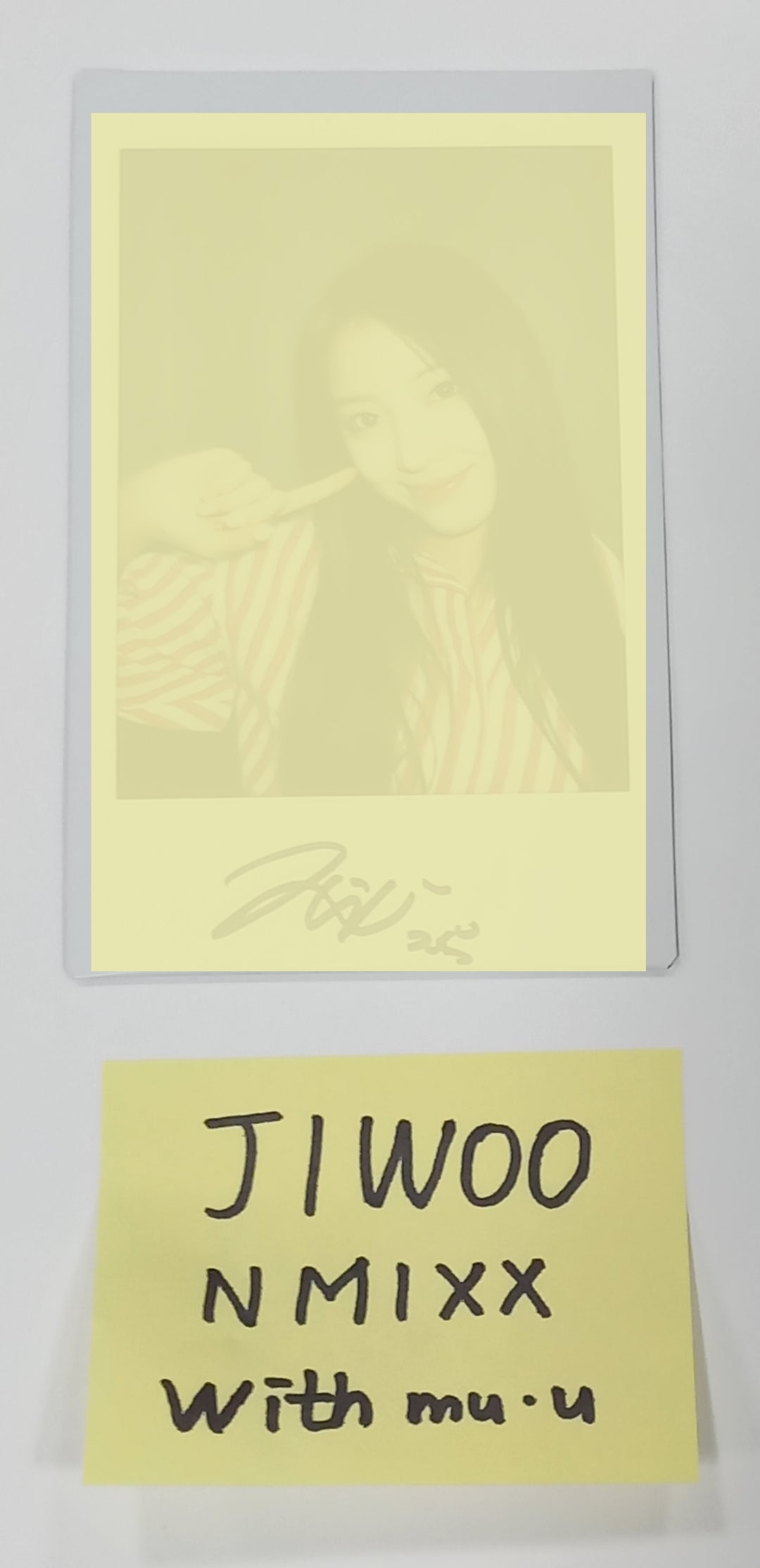JIWOO (Of NMIXX) "A Midsummer NMIXX’s Dream" - Hand Autographed(Signed) Polaroid